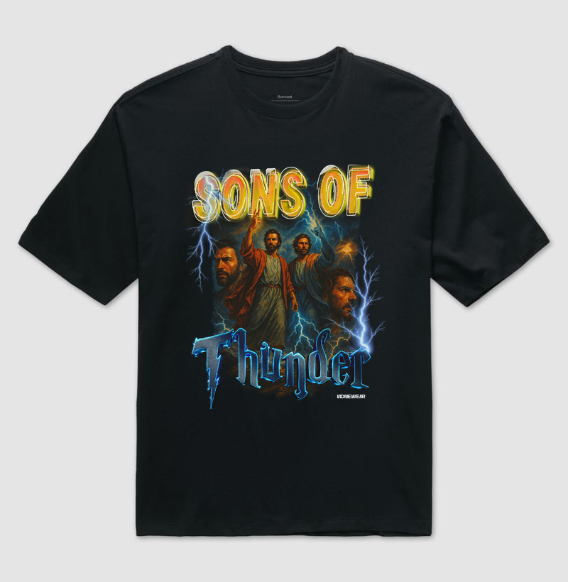 Camiseta Oversized "Filhos do Trovão"