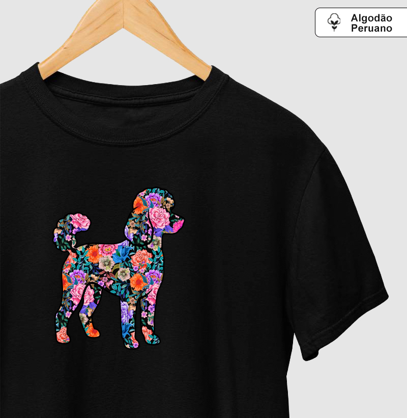 Camiseta Poodle Floral - Pelo & Pano