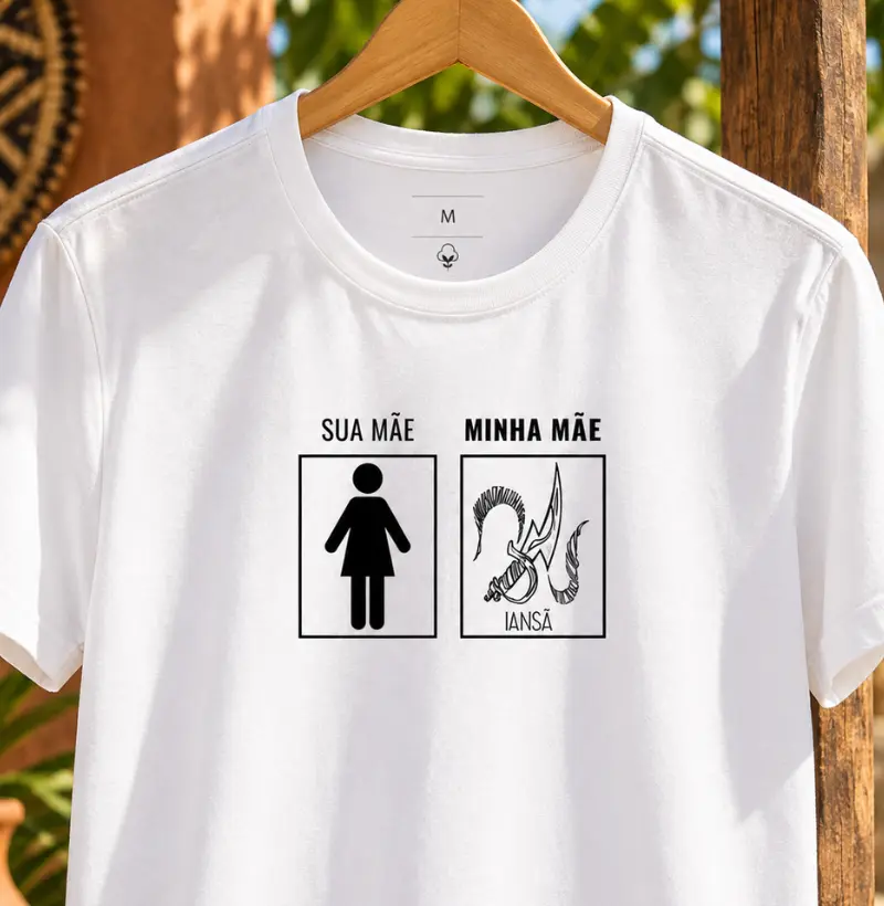 MINHA MÃE IANSÃ - Camiseta Algodão Peruano