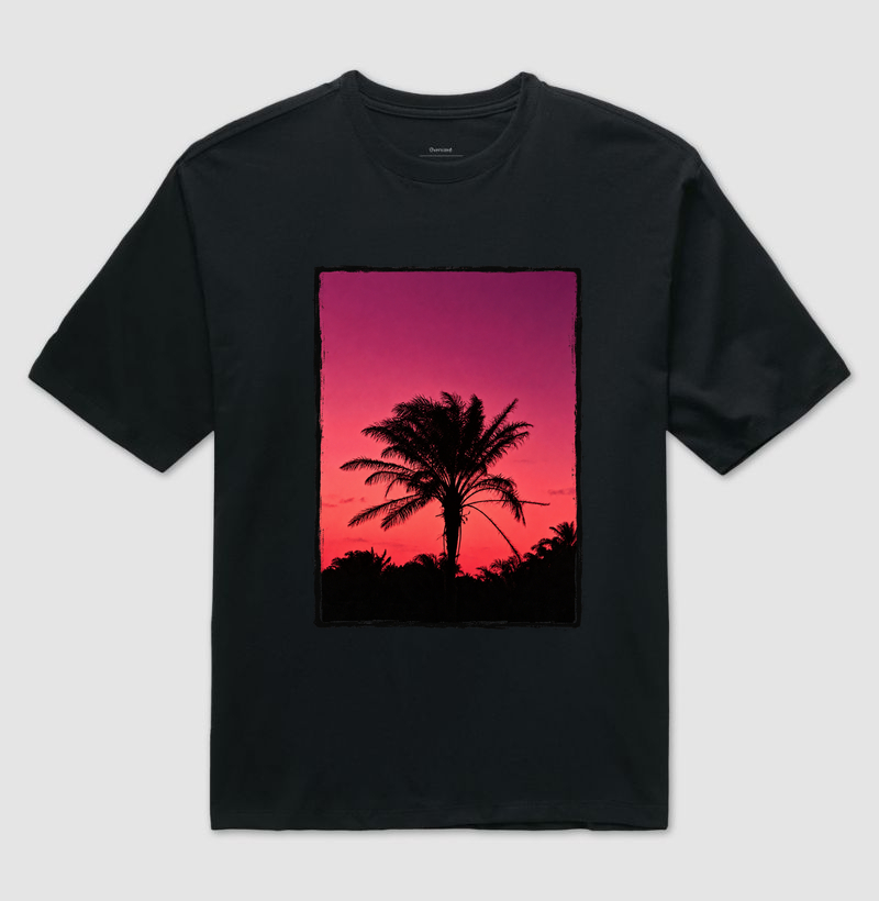Poente no Coqueiral - Camiseta Oversized