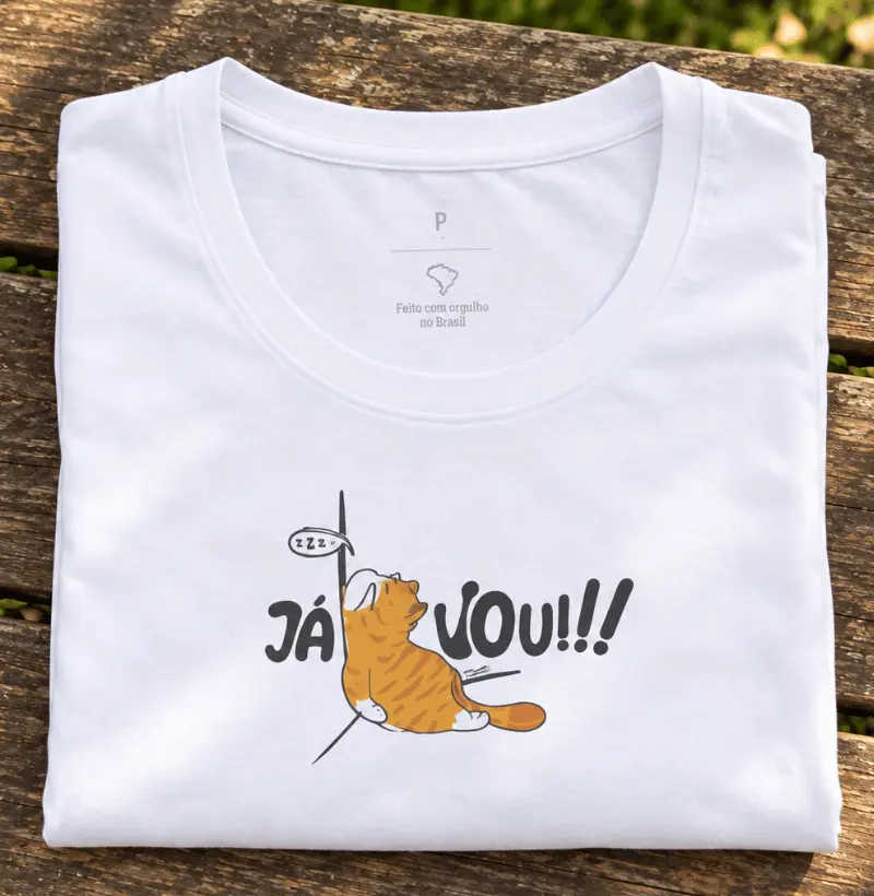 Camiseta Gato Preguiça - Camiseta