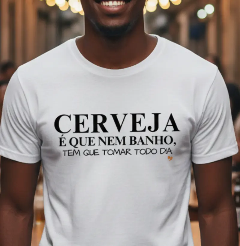 Cerveja é que nem banho