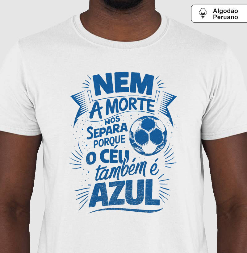 Camiseta Algodão Peruano Nem a Morte Nos Separa