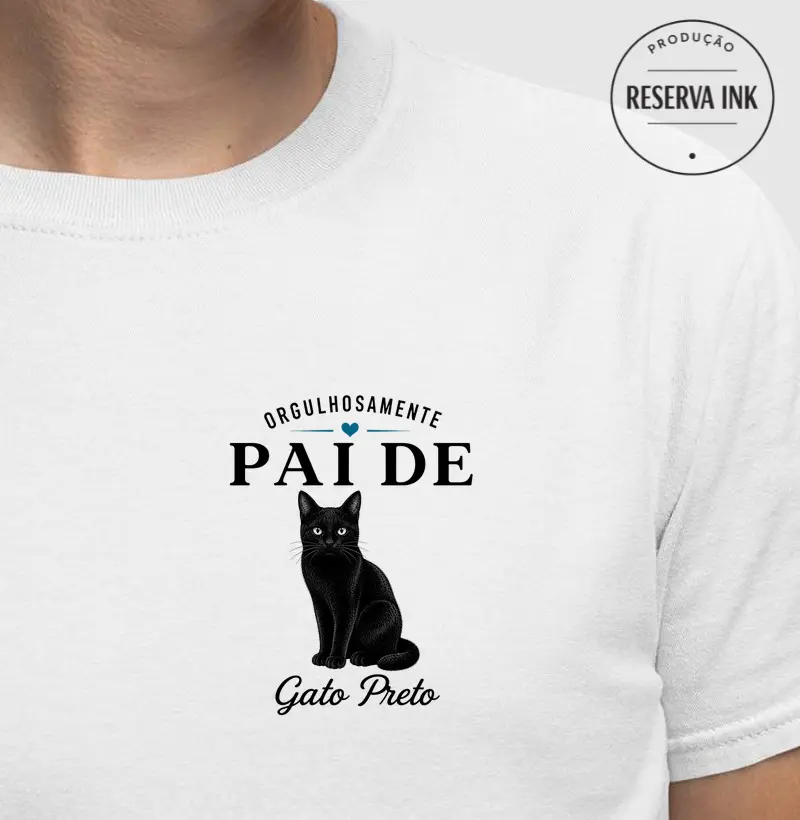 Orgulhosamente Pai de Gato Preto