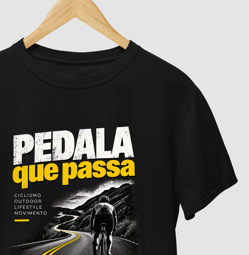 Camiseta Pedala que Passa | Fora de Rota – Ciclismo & Lifestyle - Camiseta