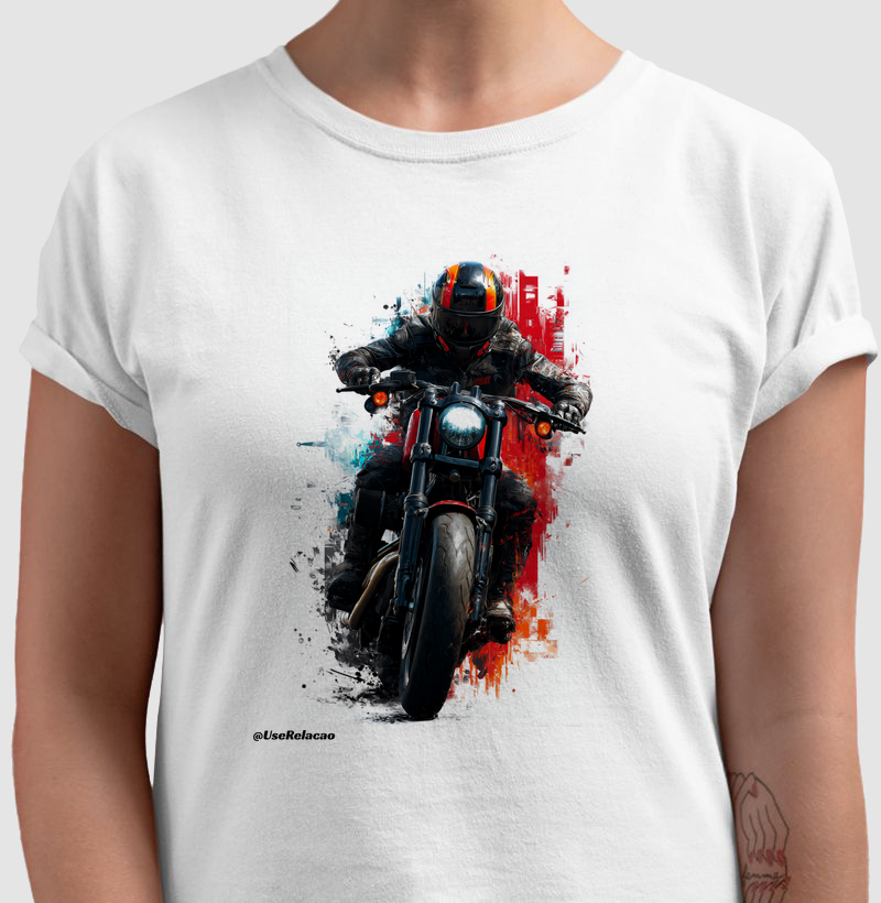 Moto e Fundo Estilizado