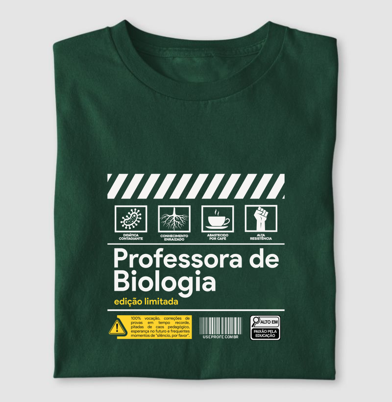 Professora de Biologia - Rótulo