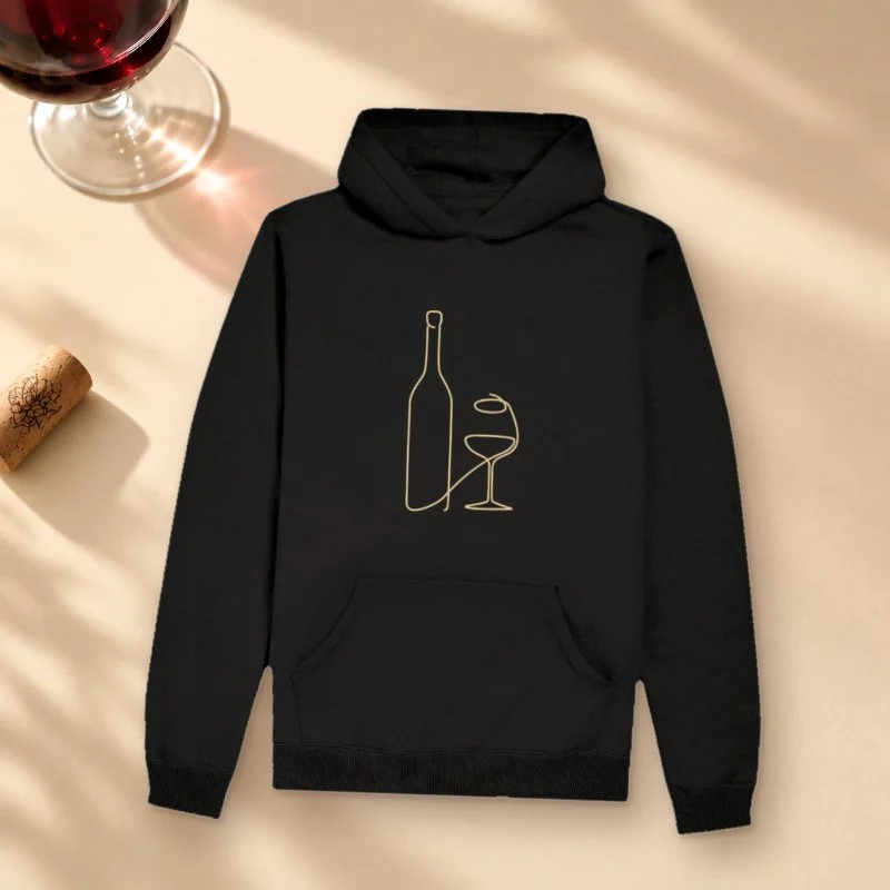 Moletom Garrafa & Taça - Hoodie Moletom