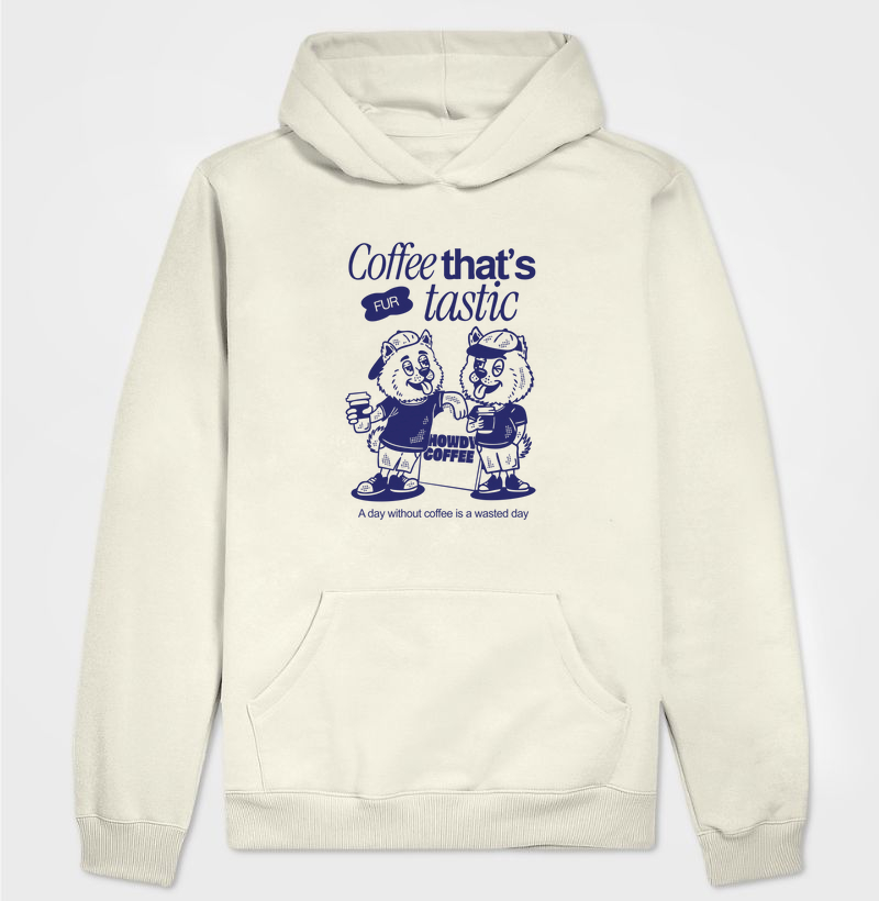 Hoodie Moletom - Coffee that´s fur tastic