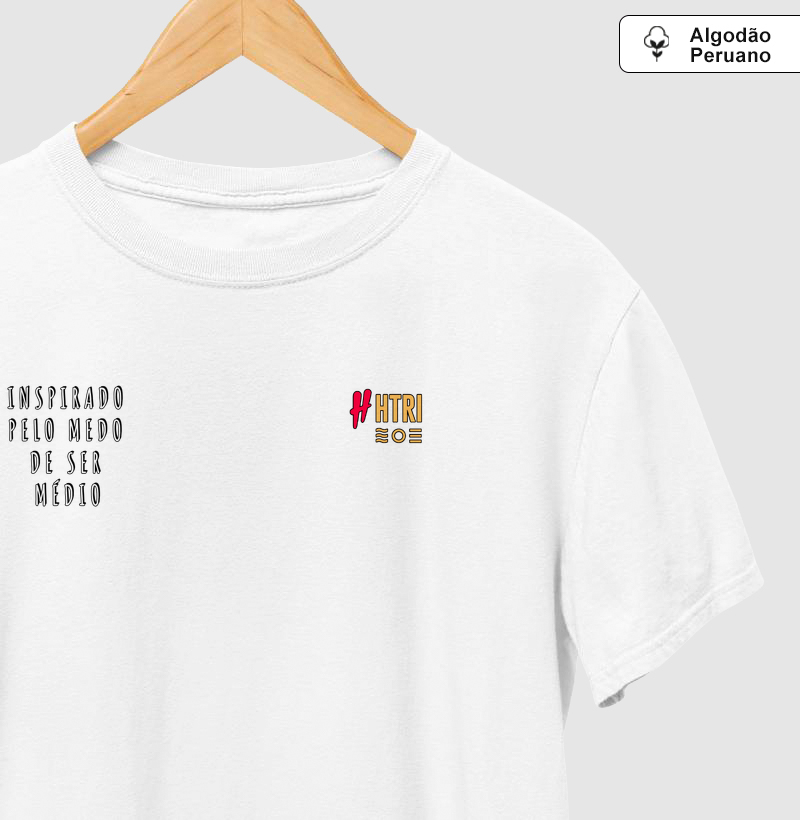 MEDO DO MEDIO - Camiseta Algodão Peruano