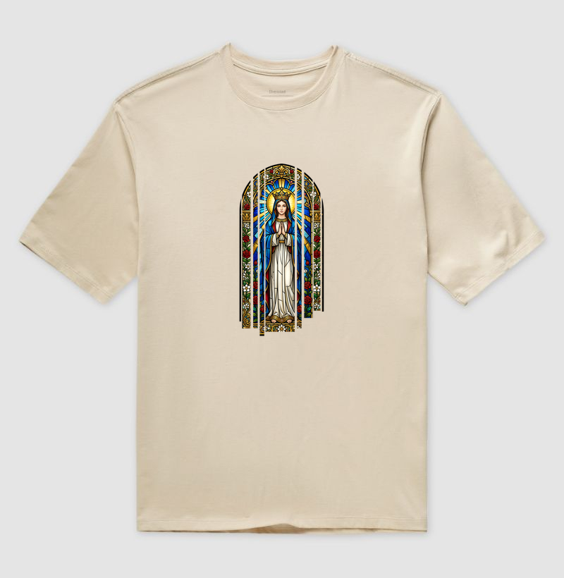 Camiseta Oversized Vitral Nossa Senhora