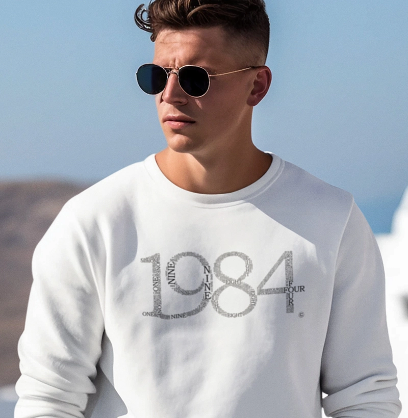 Moletom English Numbers 1984