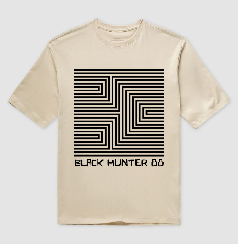camiseta oversized seta optical art