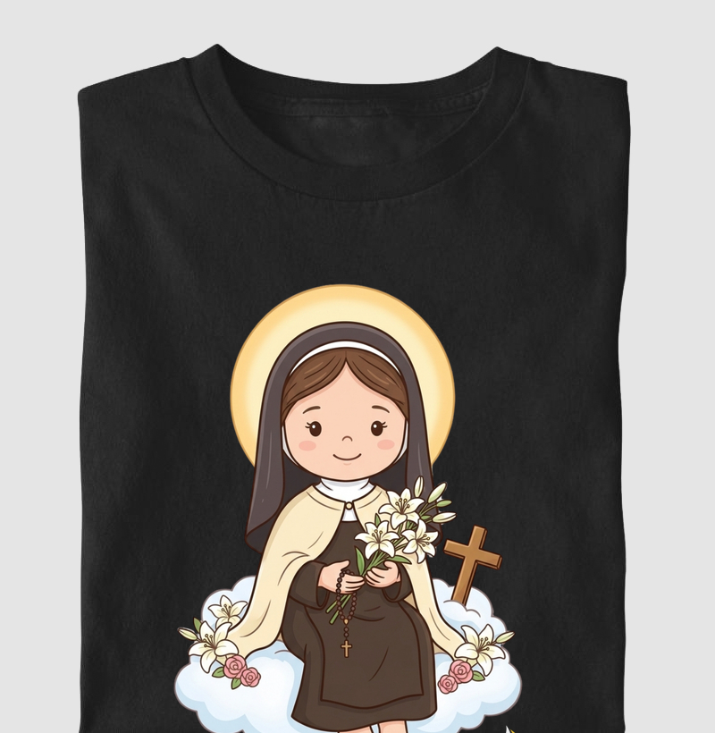 Camiseta Santa Teresinha Infantil