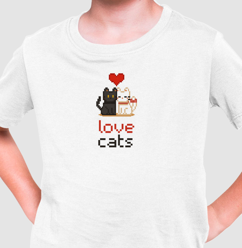 Pixel love cats