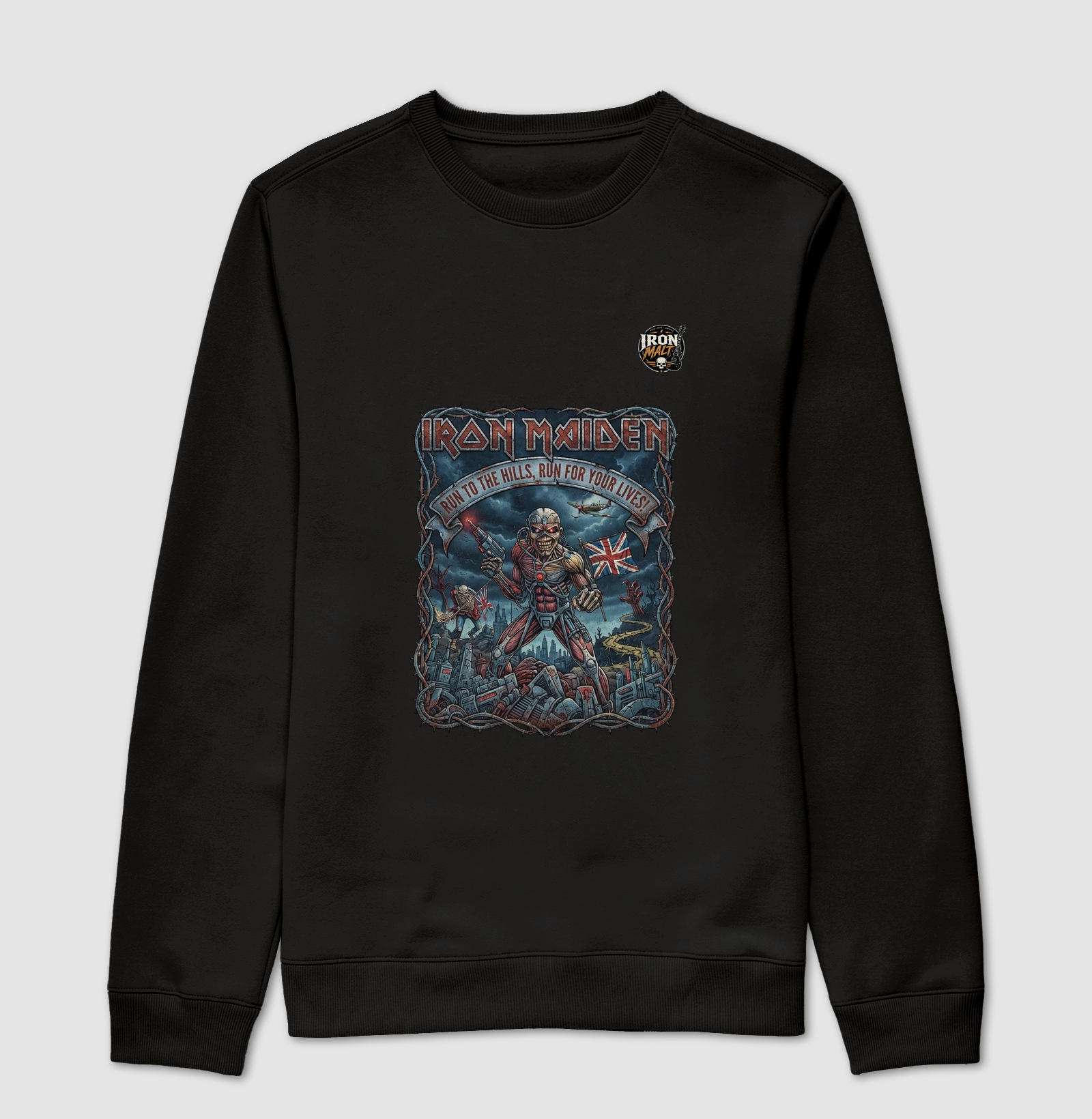 Camiseta Iron Maiden “Run to the Hills”