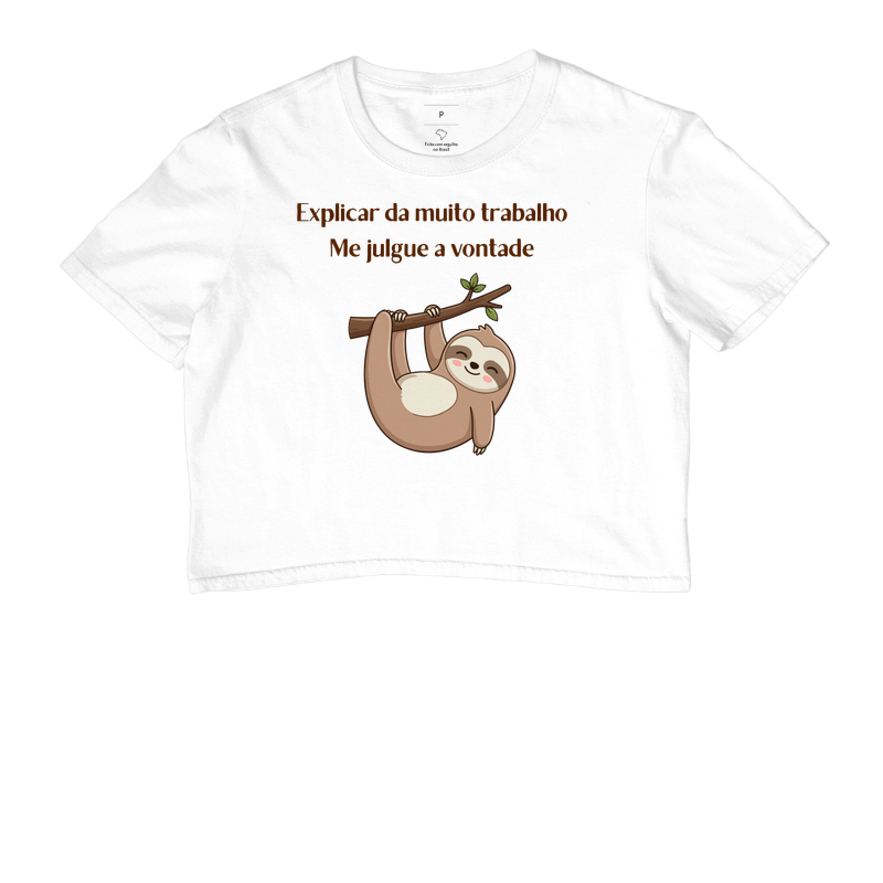Camiseta explicar da trabalho