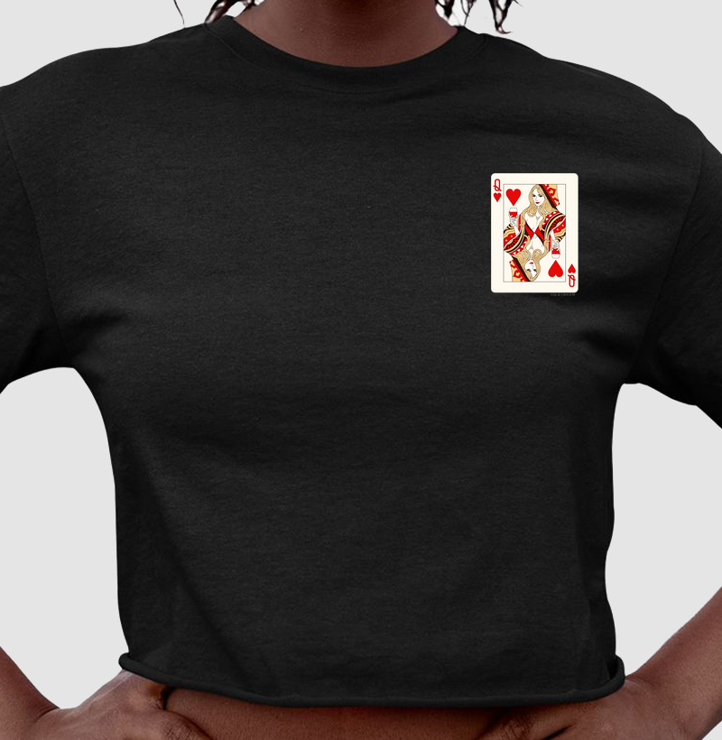 Rainha com taça de tinto