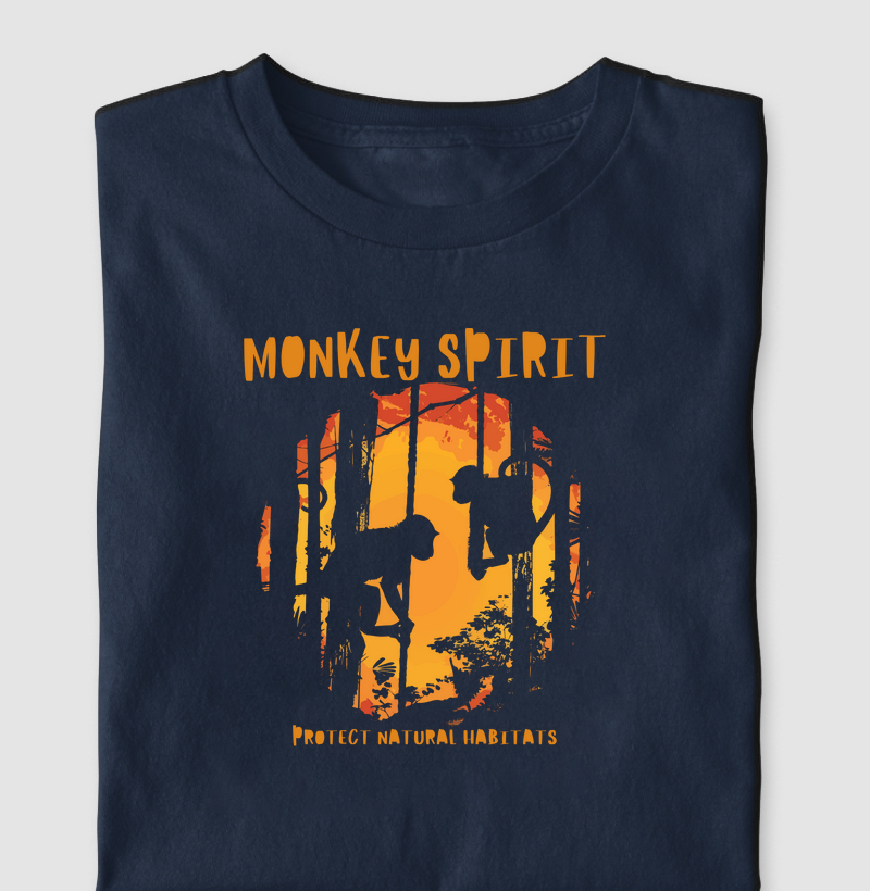 Camiseta Monkey Spirit - Protect Natural Habitat III