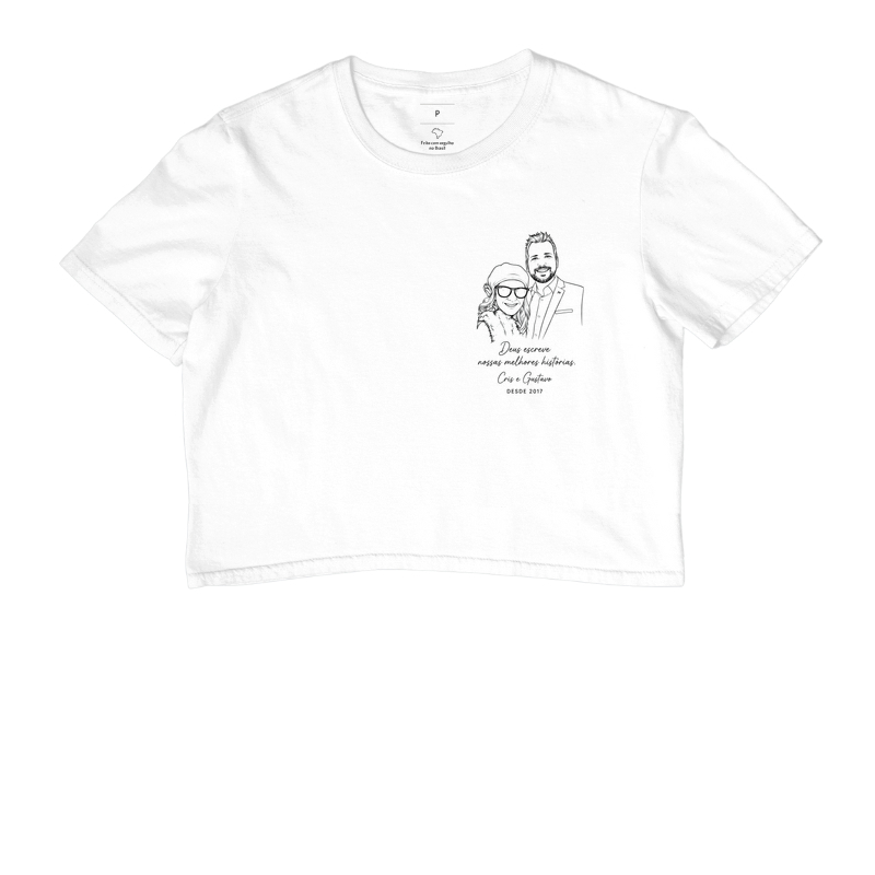 Retrato em Traços — Camiseta Personalizada