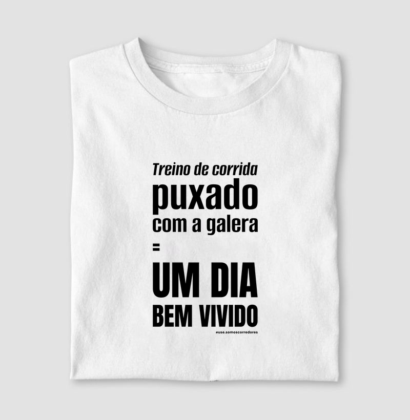 Camiseta Modelo Masculino e Feminino - Treino de corrida puxado...