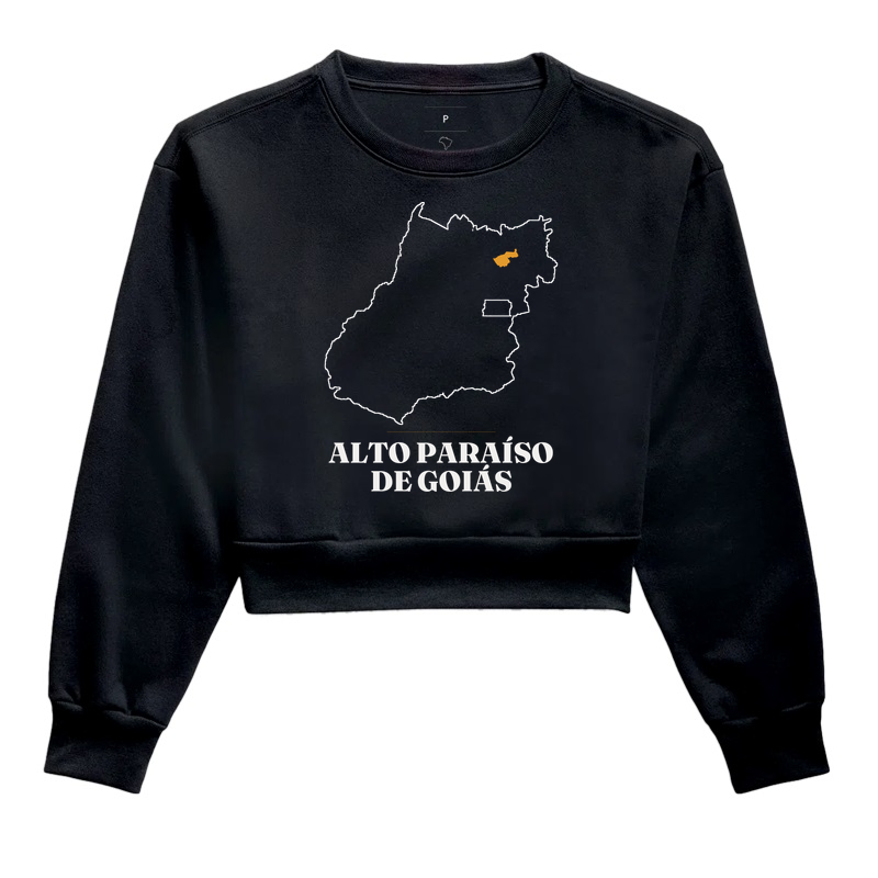 Alto Paraíso de Goiás | Traço GO - Cropped Moletom