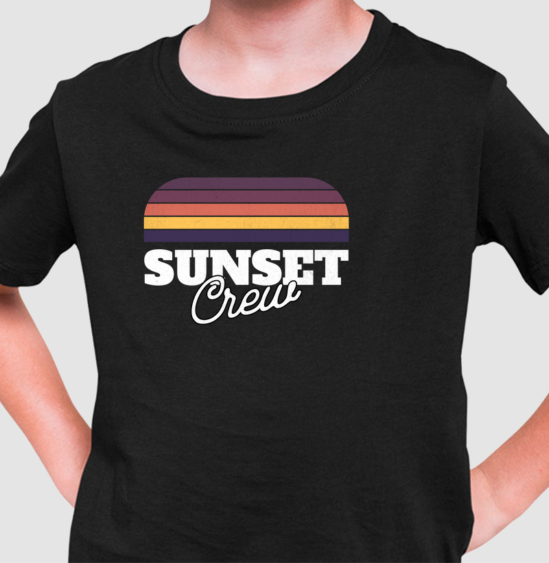 Camiseta Infantil - Sunset Crew