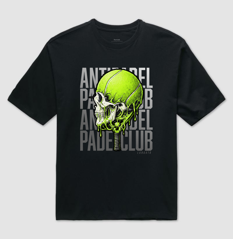 Camiseta Anti-Padel Caveira Prata