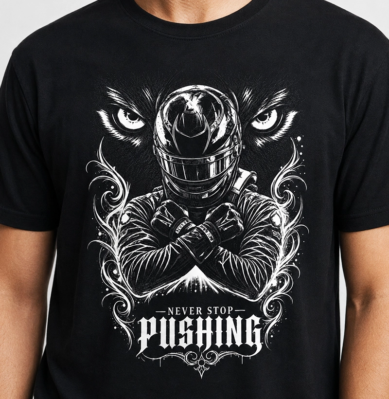 Never Stop Pushing inspirada em Lewis Hamilton