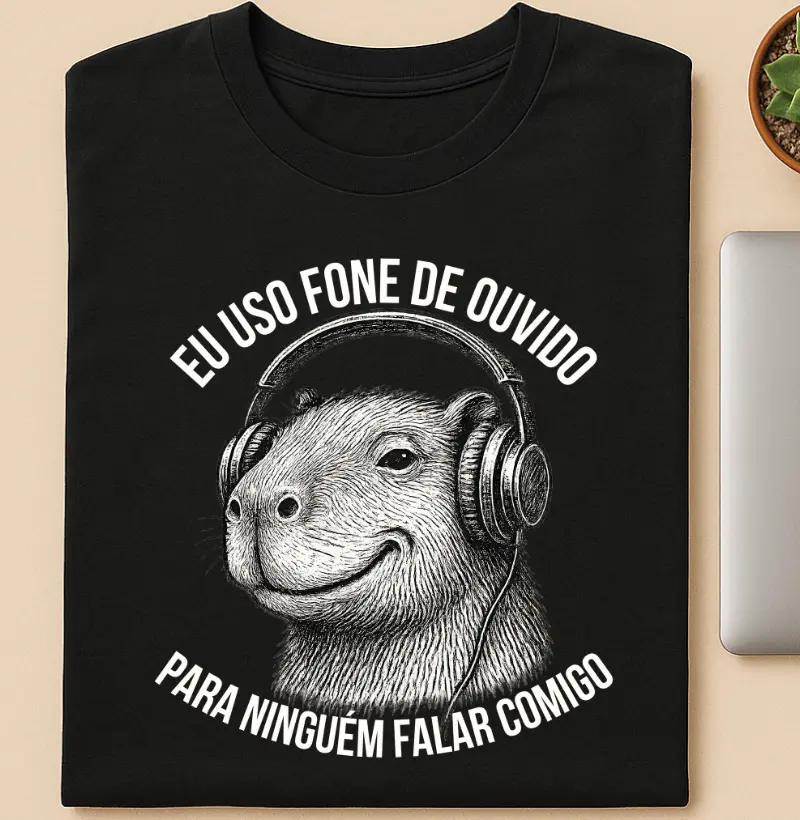 Eu uso fone de ouvido para ninguém falar comigo