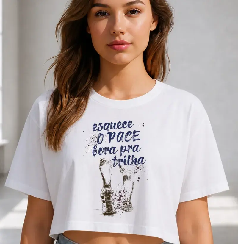 Camiseta Cropped Terapia de Altitude | Bora Para Trilha