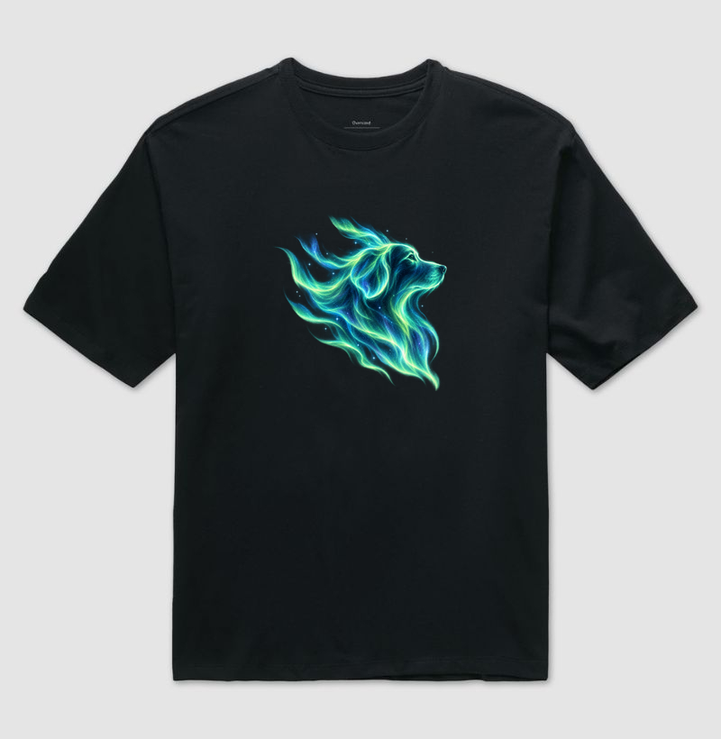 Aurora Boreal Canina - Camiseta Oversized