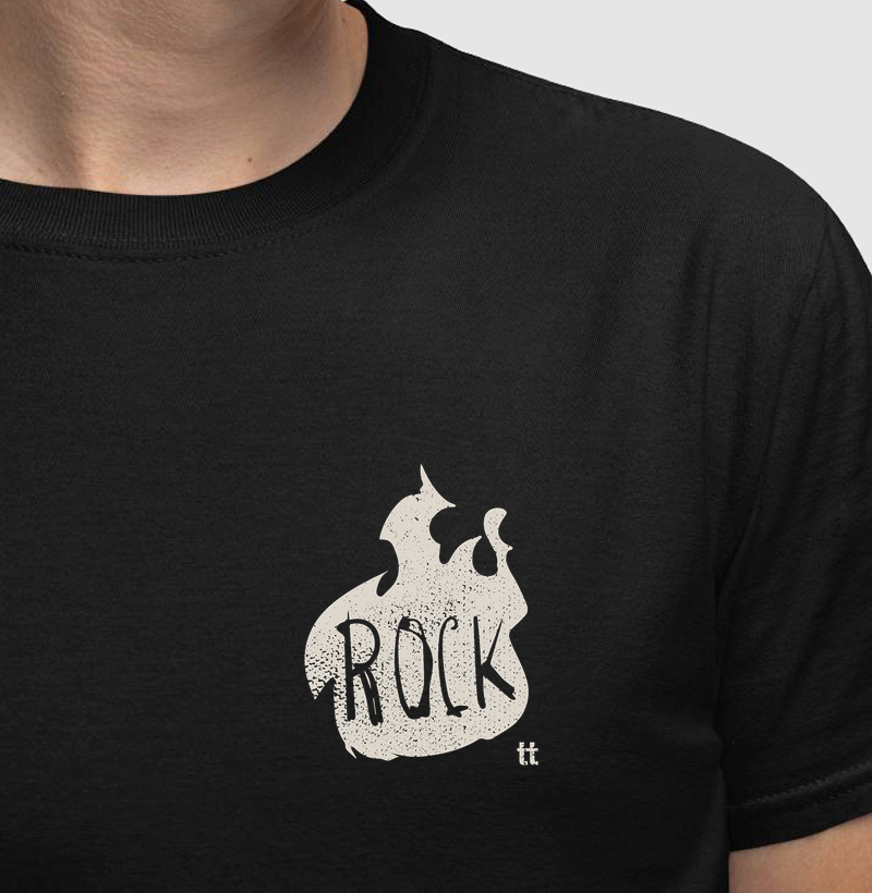 Camiseta Chama Rock | Ruído Mudo