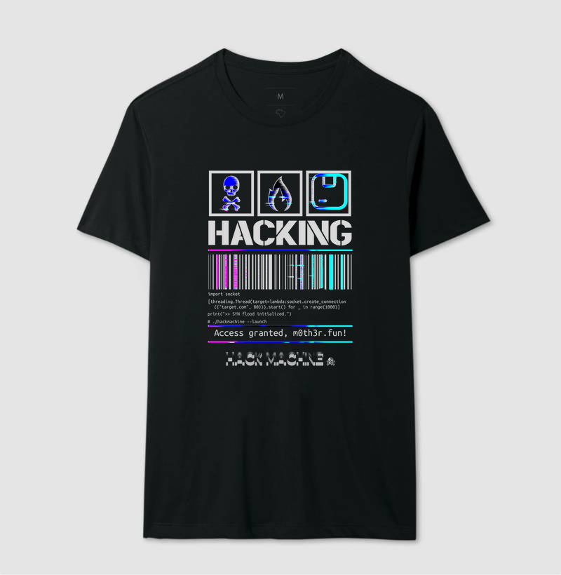 Camiseta Hack Tribes™ Hacking Barcode – Access Granted