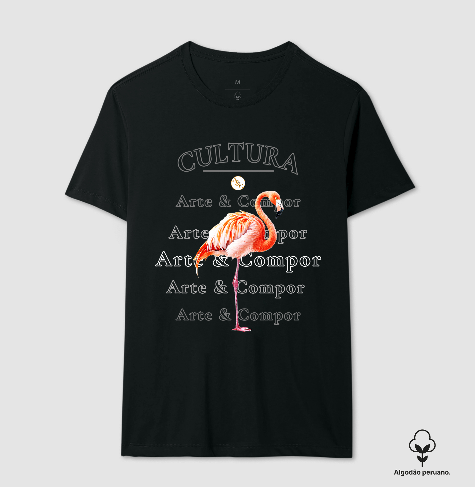 Camiseta Flamingo Arte & Compor