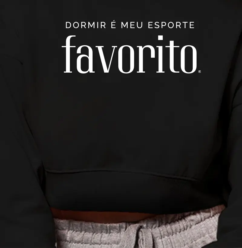 Cropped Moletom Dormir é meu esporte favorito 