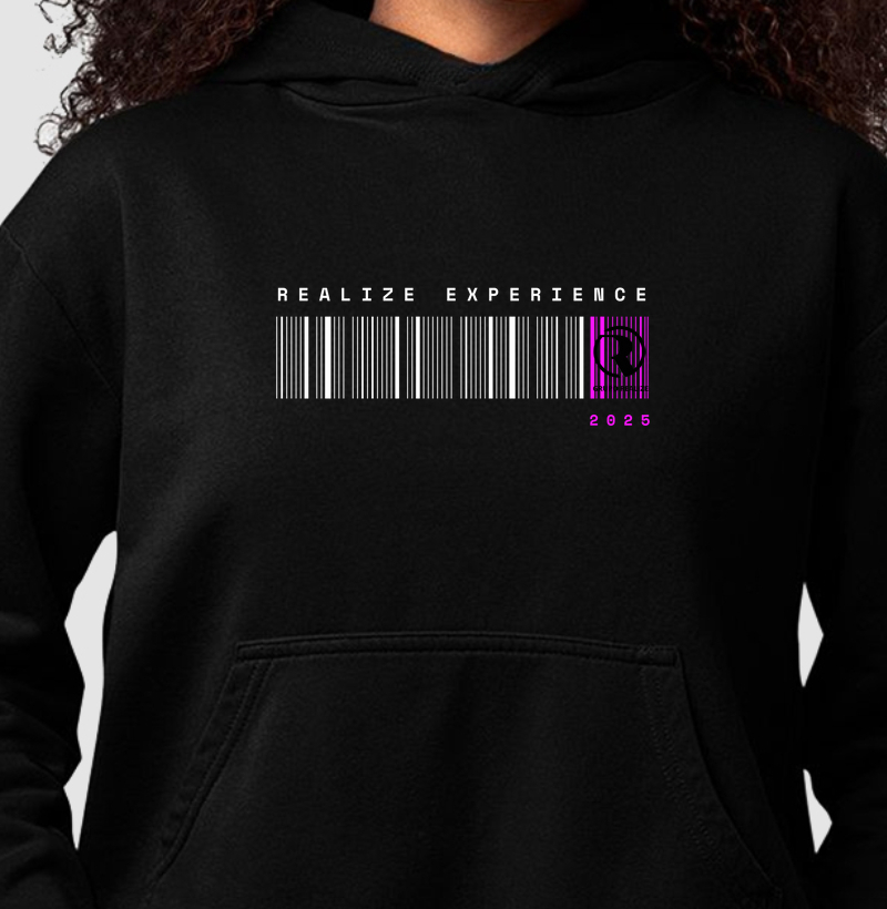 REALIZE EXPERIENCE – PRODUTO OFICIAL (Hoodie Moletom)