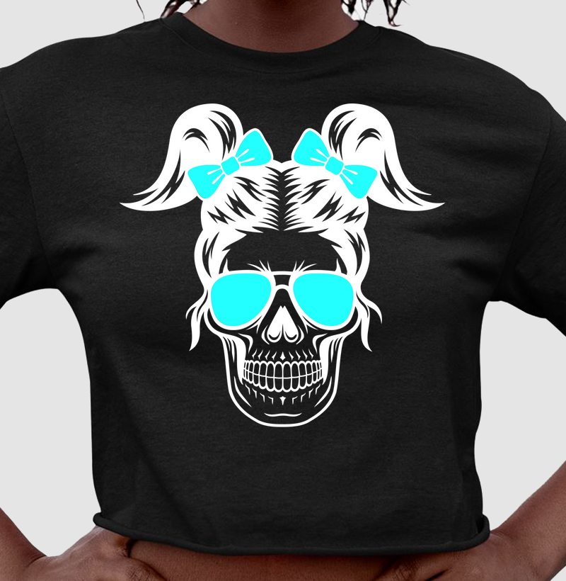 Caveira mulher branco