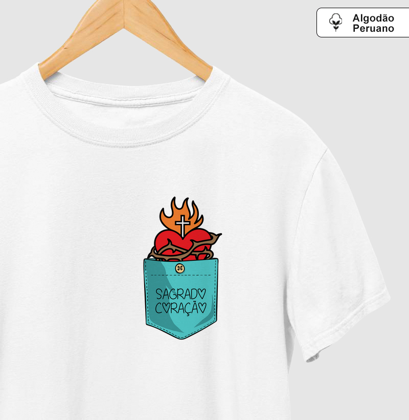 Sagrado Coração de Jesus Pocket - Algodão Peruano