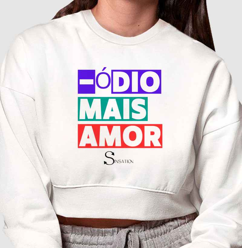 Cropped Moletom - Orgulho - Mais Amor