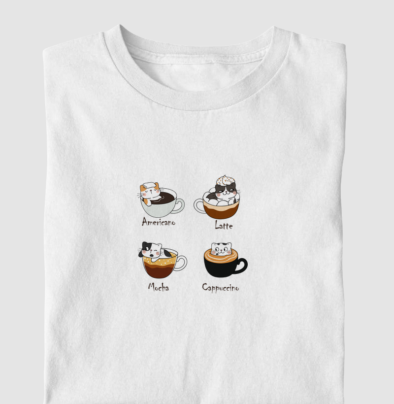 Camiseta - Tipos de Café ☕