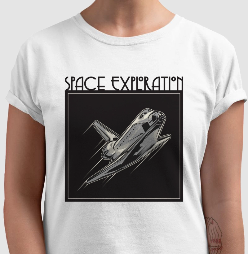 Camisa Feminina Exploração Espacial 2