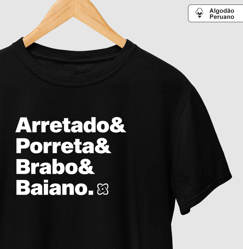 Arretado Camiseta Algodão Peruano