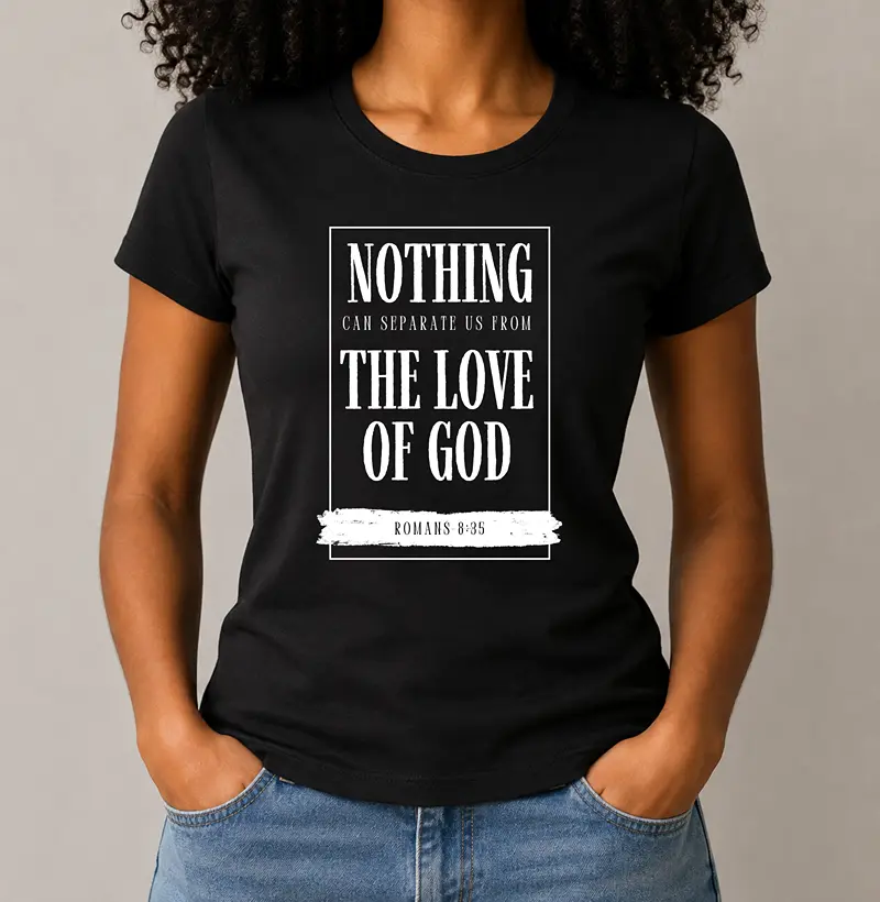 Camiseta Feminina Love Of God - Estampa Branca - Camiseta