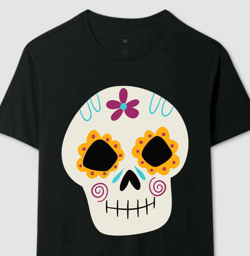 Coleção Caveiras Mexicanas - Flor Vinho