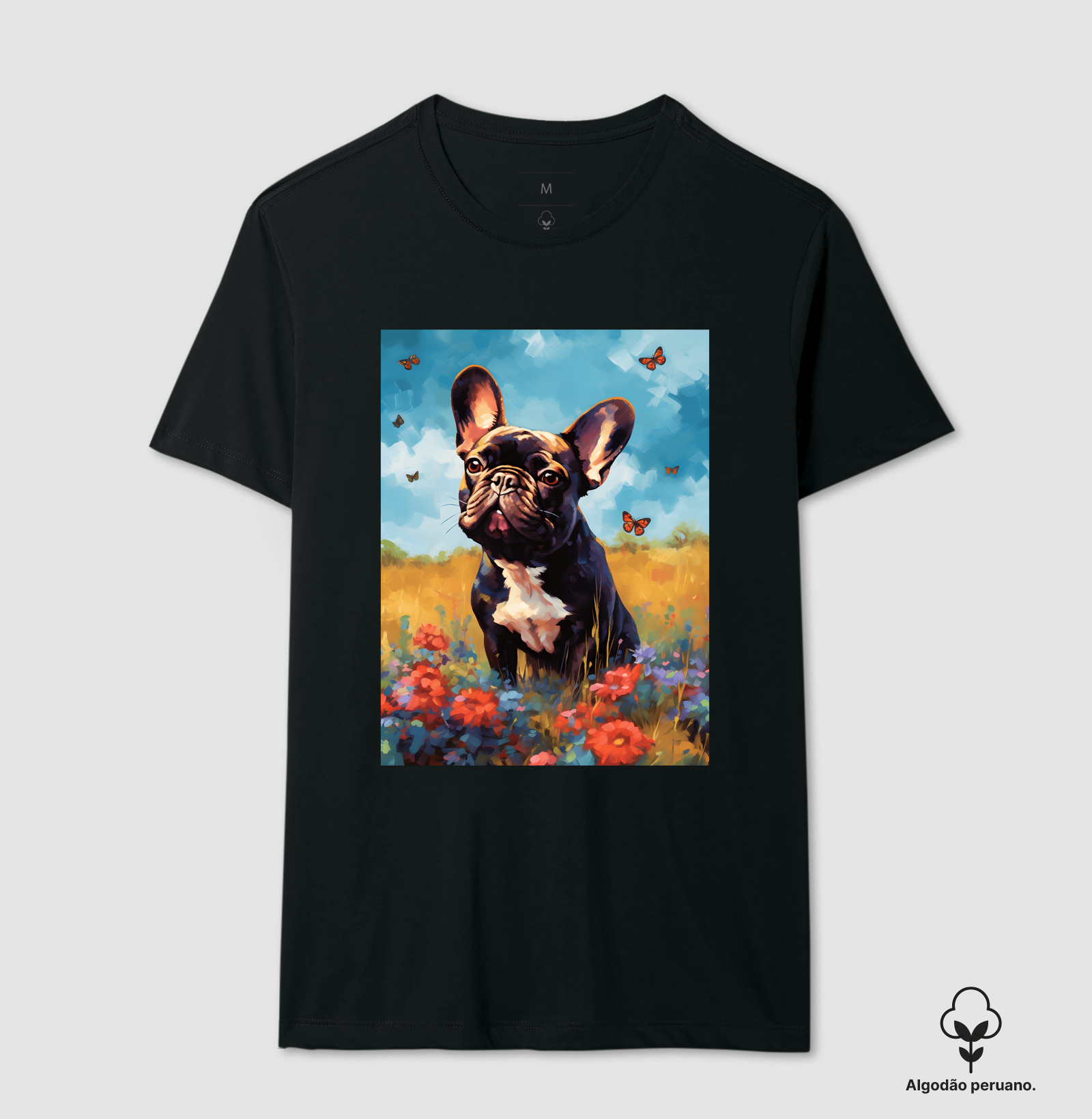 Camiseta Bulldog Frances "Borboleta II"