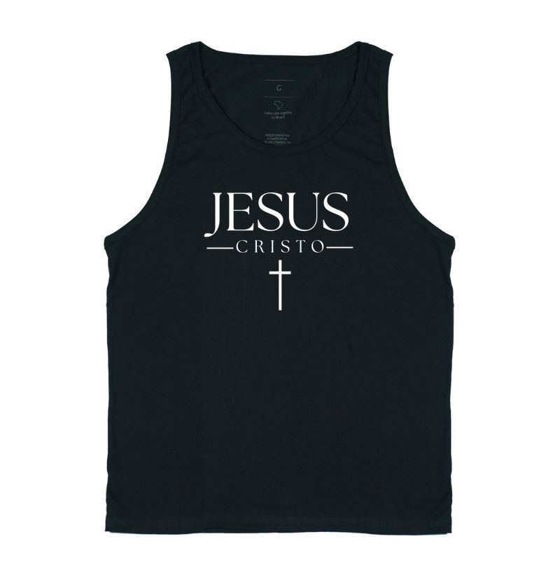 Camiseta Regata Jesus Cristo Clássico - Regata