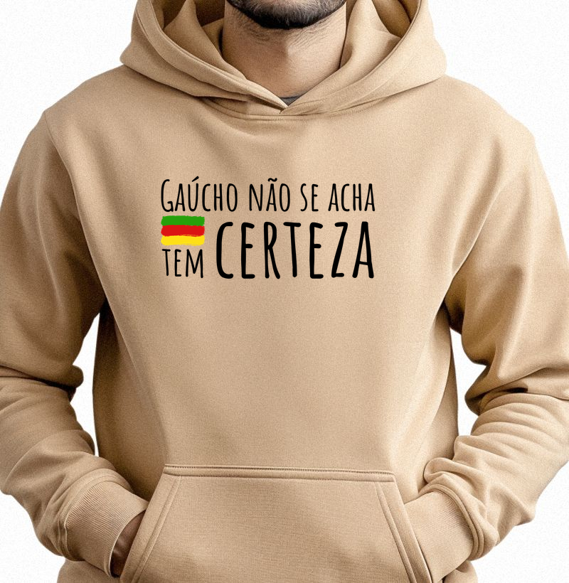 Moletom Gaúcho não se acha (com capuz)