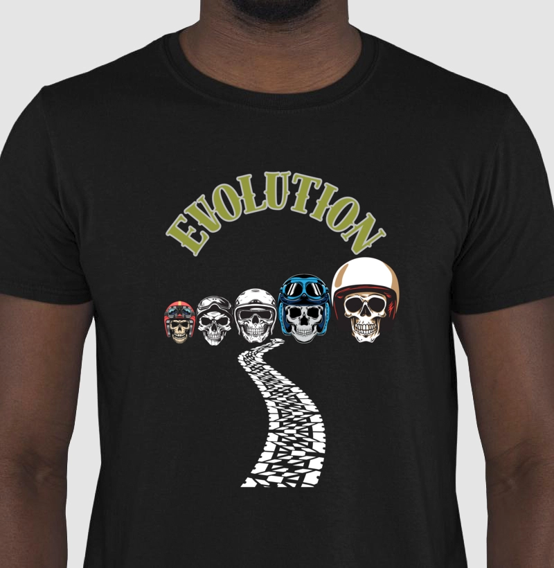 Camiseta Motociclista Evolution