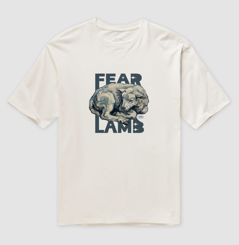 Fear the Lamb - Oversized Branca